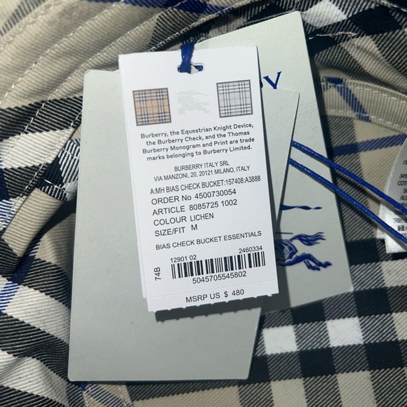 AUTHENTIC NEW BURBERRY BUCKET HAT - Picture 5 of 5
